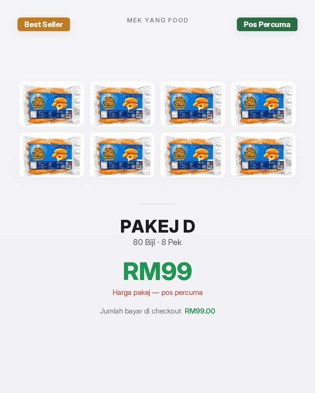 Cek Mek Moyang - Pakej 8 Pek (Paling Berbaloi)