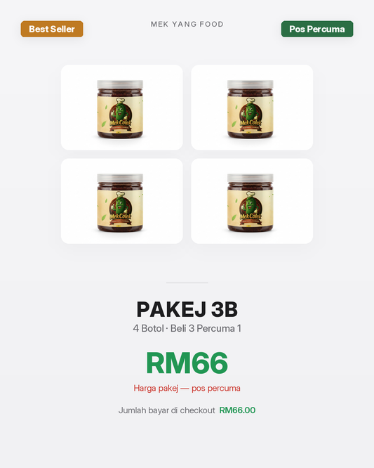 Mek Colek - Pakej 3+1 Botol (Paling Berbaloi)