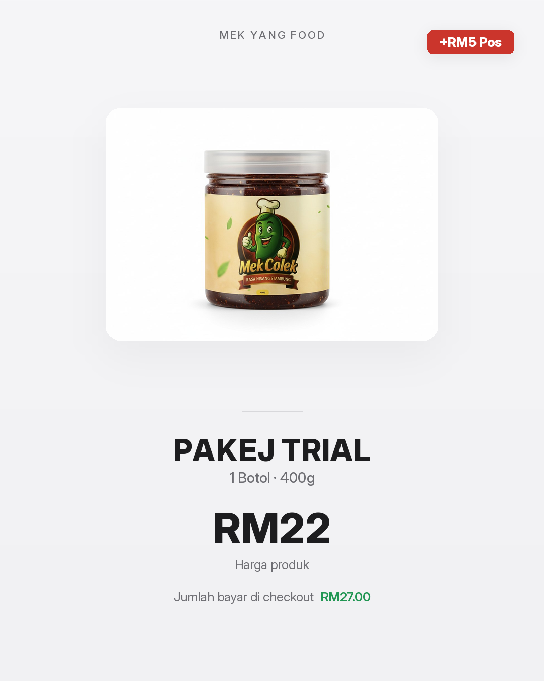 Mek Colek Pakej Beli 2 Percuma 1 - 3 Botol