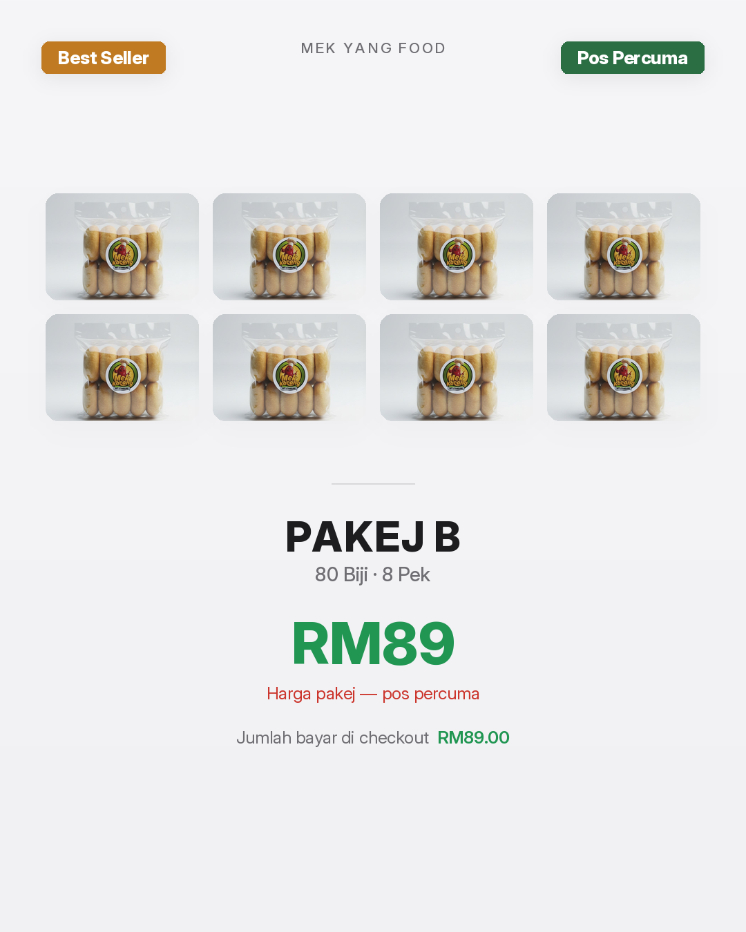 Mek Kacang - Pakej 8 Pek (Paling Berbaloi)